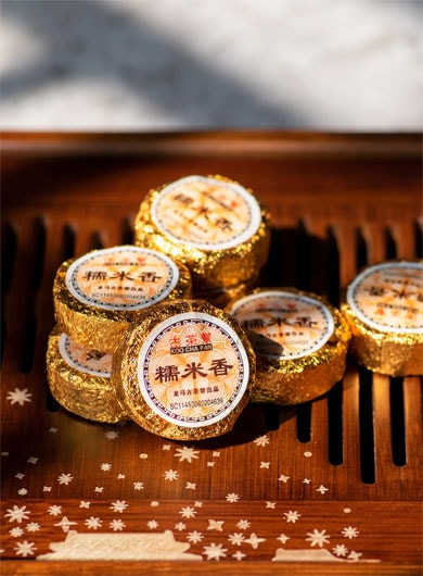 Ripened Sticky Rice Scent Pu-erh Mini Tuocha